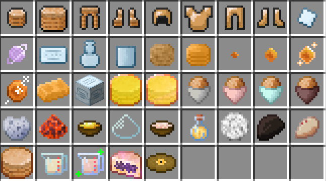 Creative tab of Motyo mod