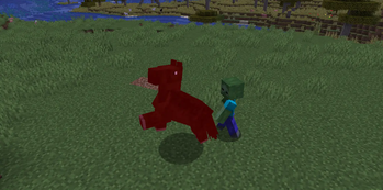 Zombies attack Horses