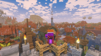 Visiting a village