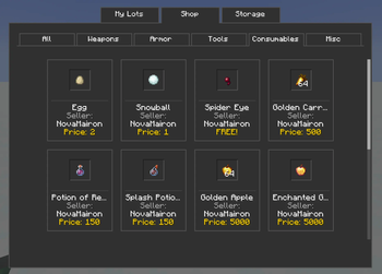 Consumables & Potions Category