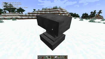 Inspecting vanilla blocks.