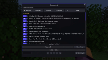 Main Soundboard Screen