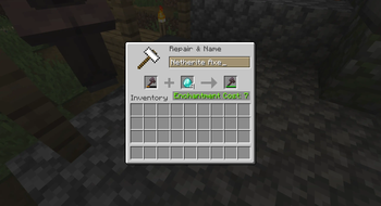 Repair Netherite with Diamonds