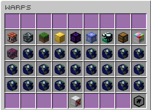 warps menu