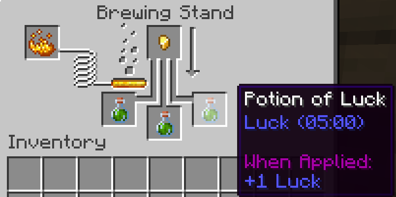 Potion of Luck Recipe (1.1.0 and above)