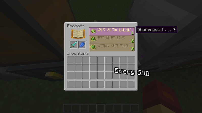Enchantment Table GUI