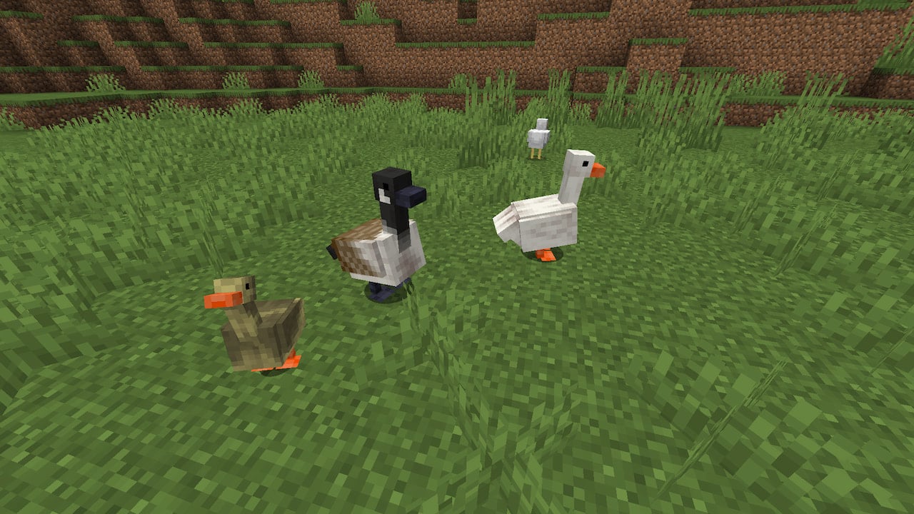 The LizardRock - Untitled Chicken Mod recreates Goose Game in Minecraft