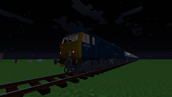 87022 In BR Blue With Taillights And Lamp