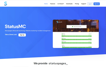 StatusMC's main website
