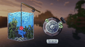 Hybrid Aquatic fish being caught. (Low Resolution)