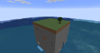 Monolith in the ocean