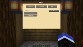 Main Project Screen