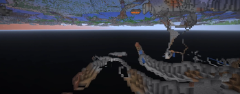 Distant chunks with everything under the surface unloaded.
