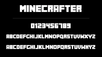 Minecrafter Font