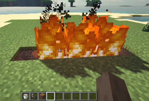 Fat on fire