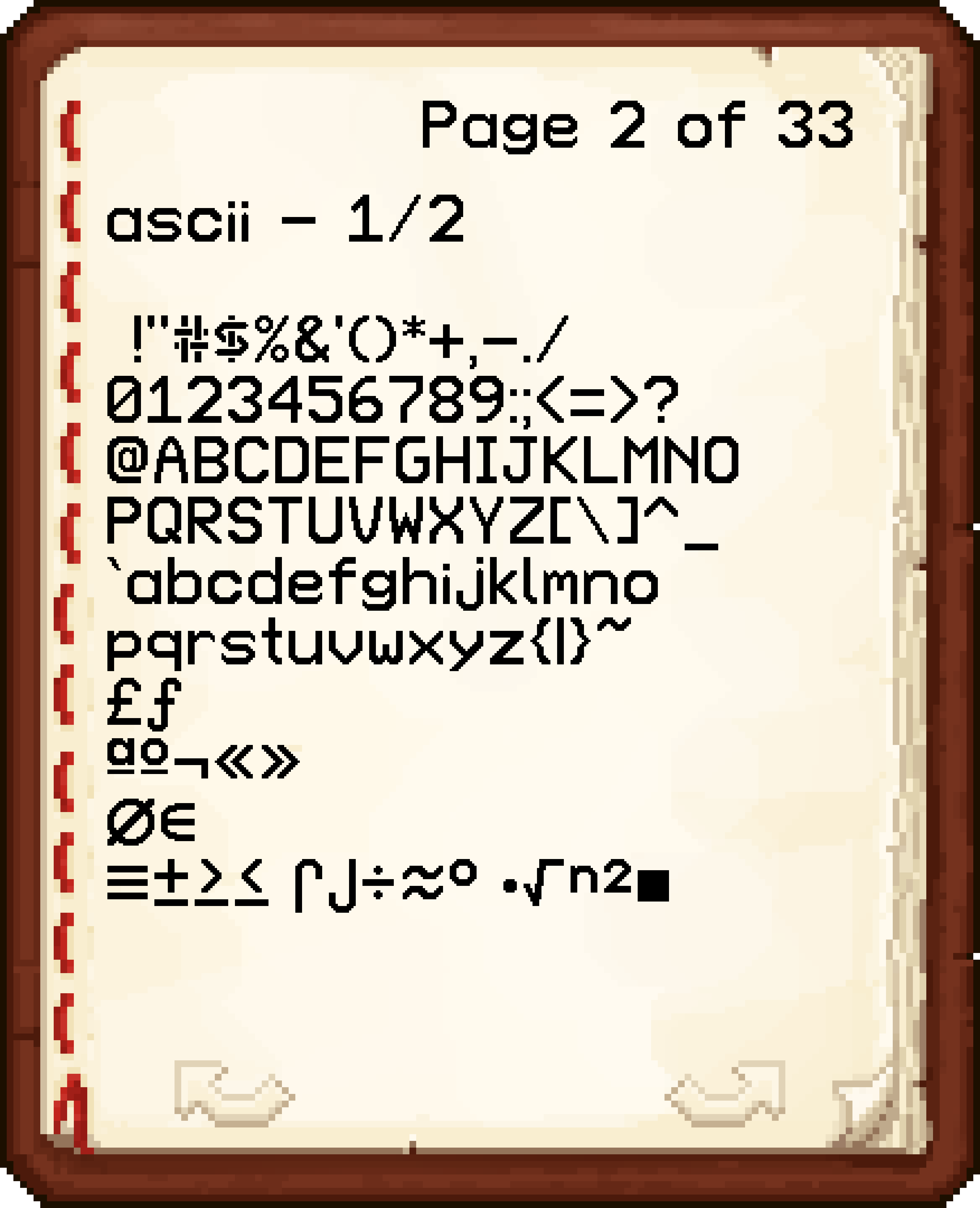 ASCII Book v1.1