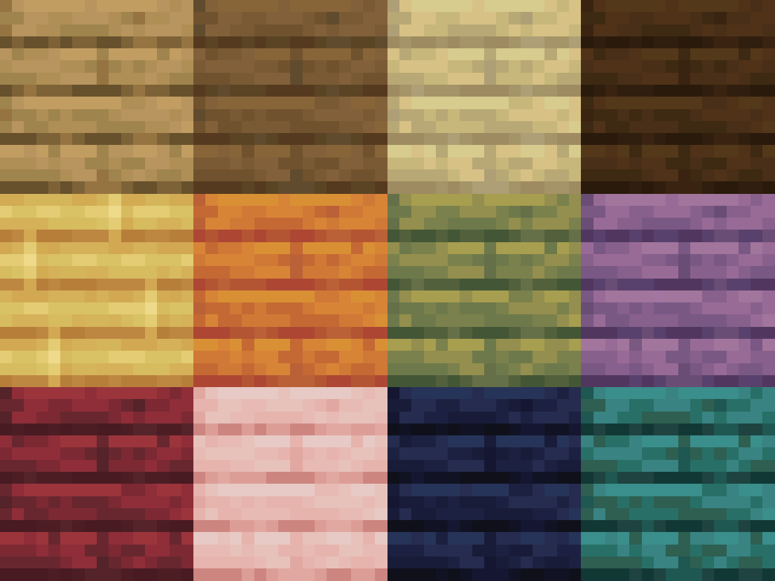 The 4 basic wood types and 8 new ones