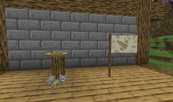 The new blocks : The Pottery Turntable & The Science Flag.