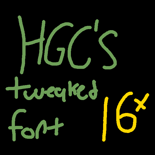 HGC's Tweaked Vanilla Font
