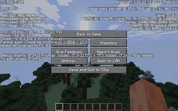 FPS On low end device (macbook air) from 2017 with the modpack/
