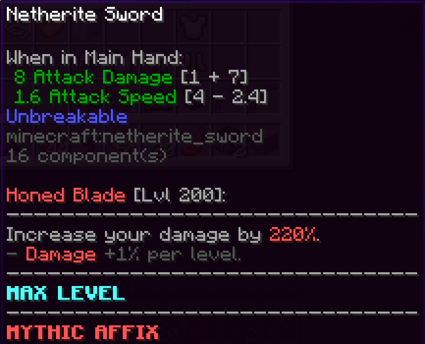 Mythic Honed Blade