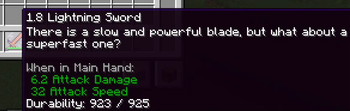 A very fast sword
