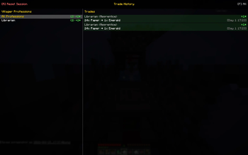 Trade history