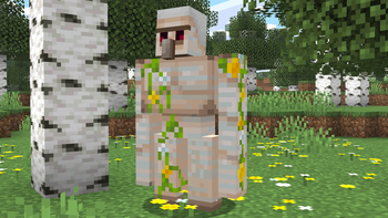 Wildflowers Iron Golem - No deterioration