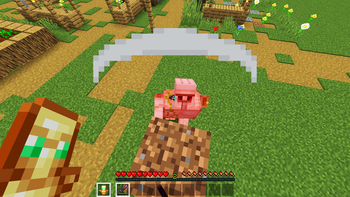 Square Hotbar in-game