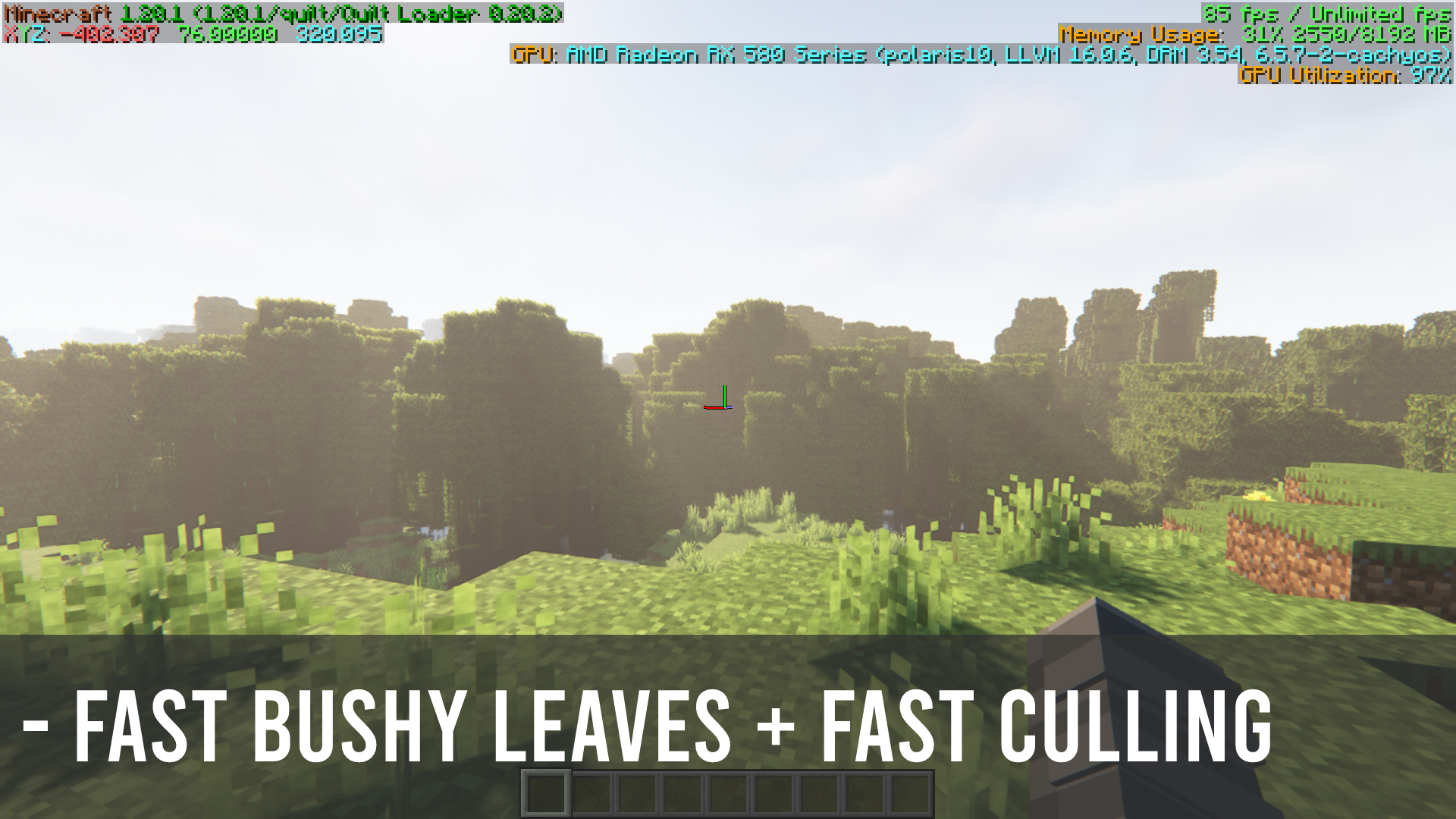 Fast bushy leaves + Fast culling
