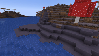 A mushroom fields shore biome