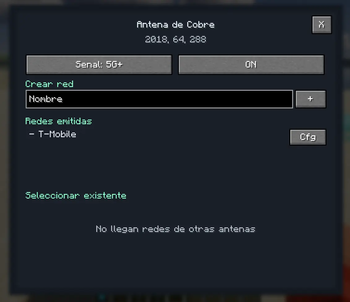 Example of created network