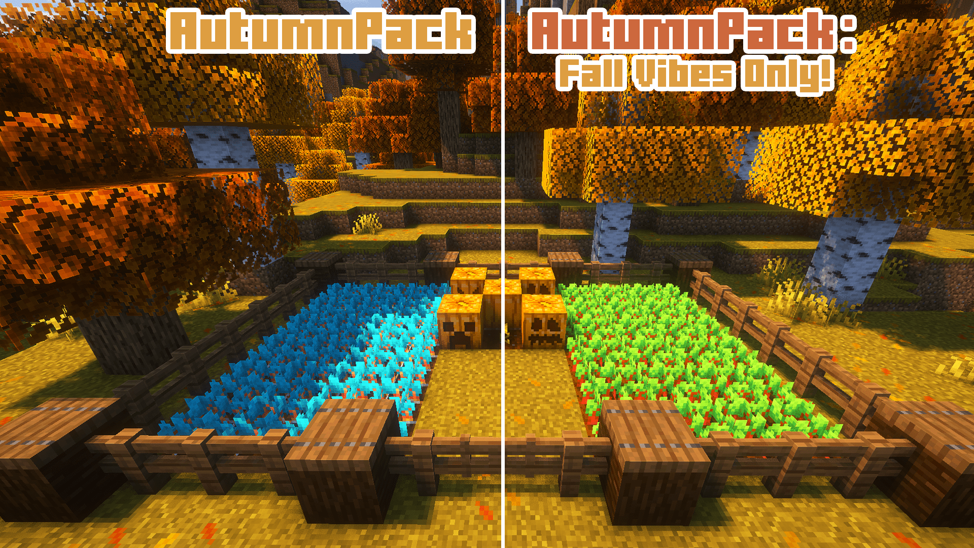 Comparison between AutumnPack and AutumnPack: Fall Vibes