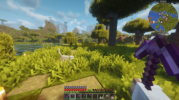Bushy Grass & Leaves