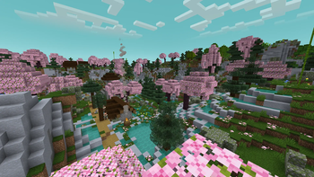 Cherry Springs and a village