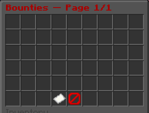 Bounties screen