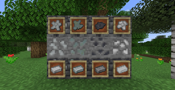 Metals in raw and ingot forms