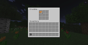 Crucible smelting result