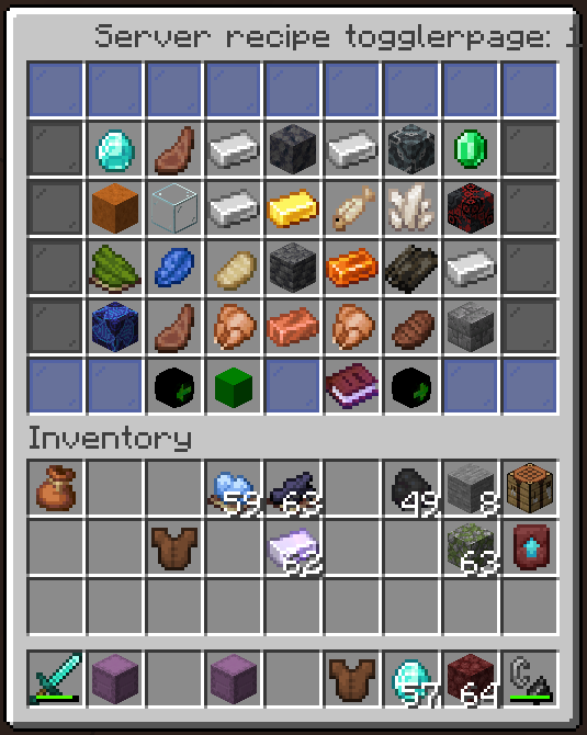 Disable server recipes