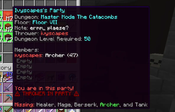 I would sure hate to join this throwers party!