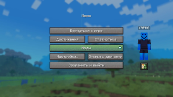 Pause screen