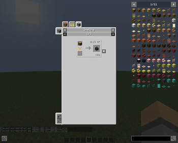 Smelting Recipe (such as smoking or blasting)