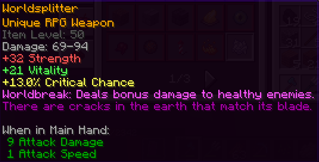 Unqiue Weapon