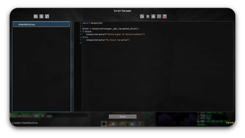 Minescript Editor