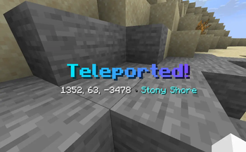 Teleport message