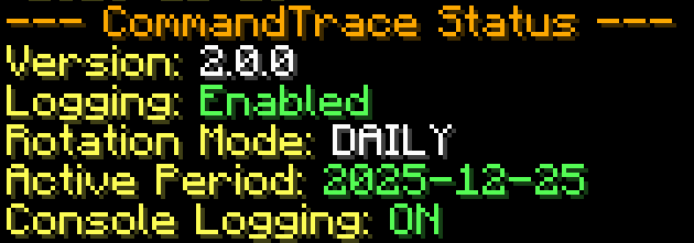 Command Trace