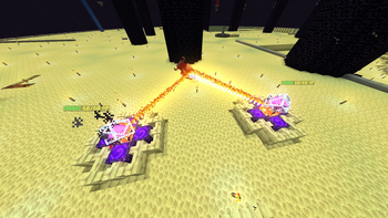 End crystal attacking mobs