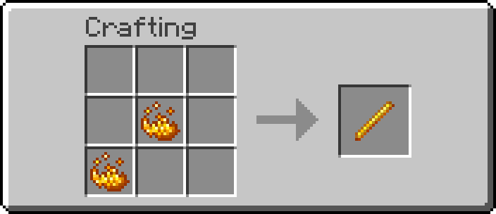 blaze rod Crafting recipe 