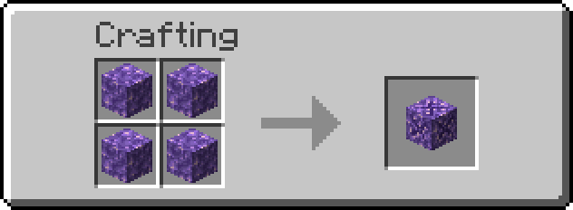 Budding amethyst Crafting recipe 