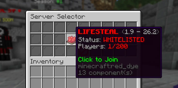 Placeholder's in Server Selector